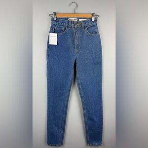 American Apparel High Waisted Straight Jeans